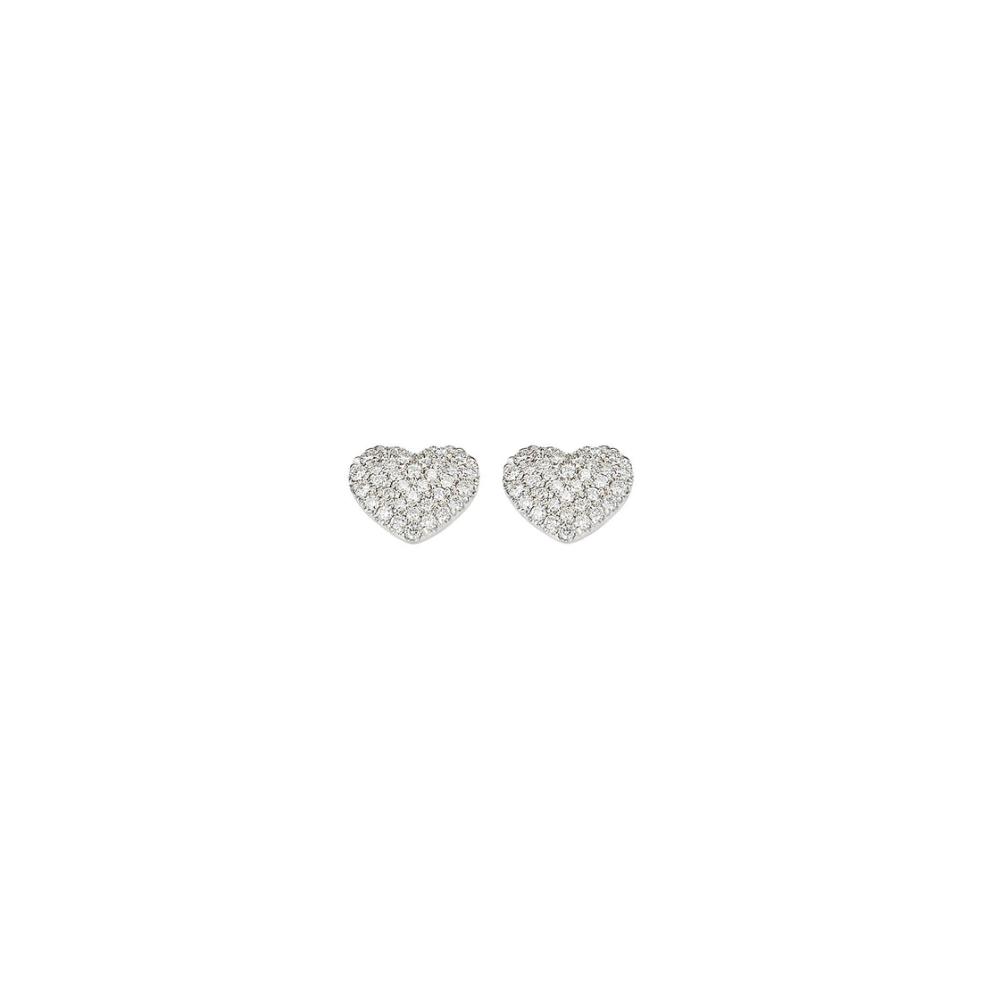 Mathilda Crystal Heart Stud Earrings