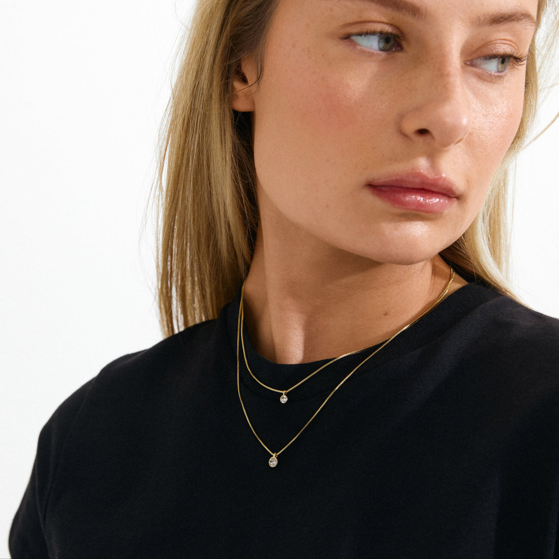 Collier double cristal Pilgrim Lucia