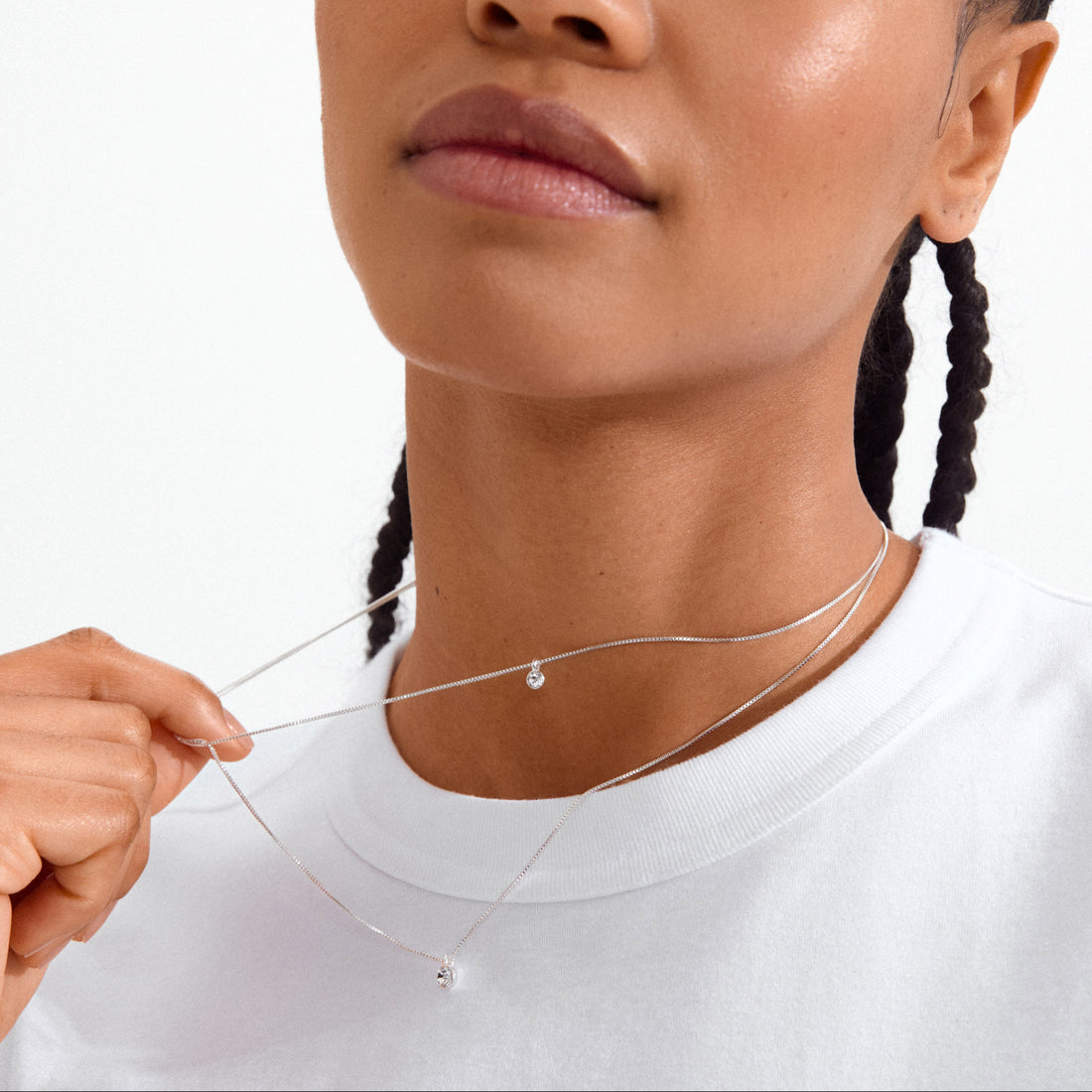 Collier double cristal Pilgrim Lucia