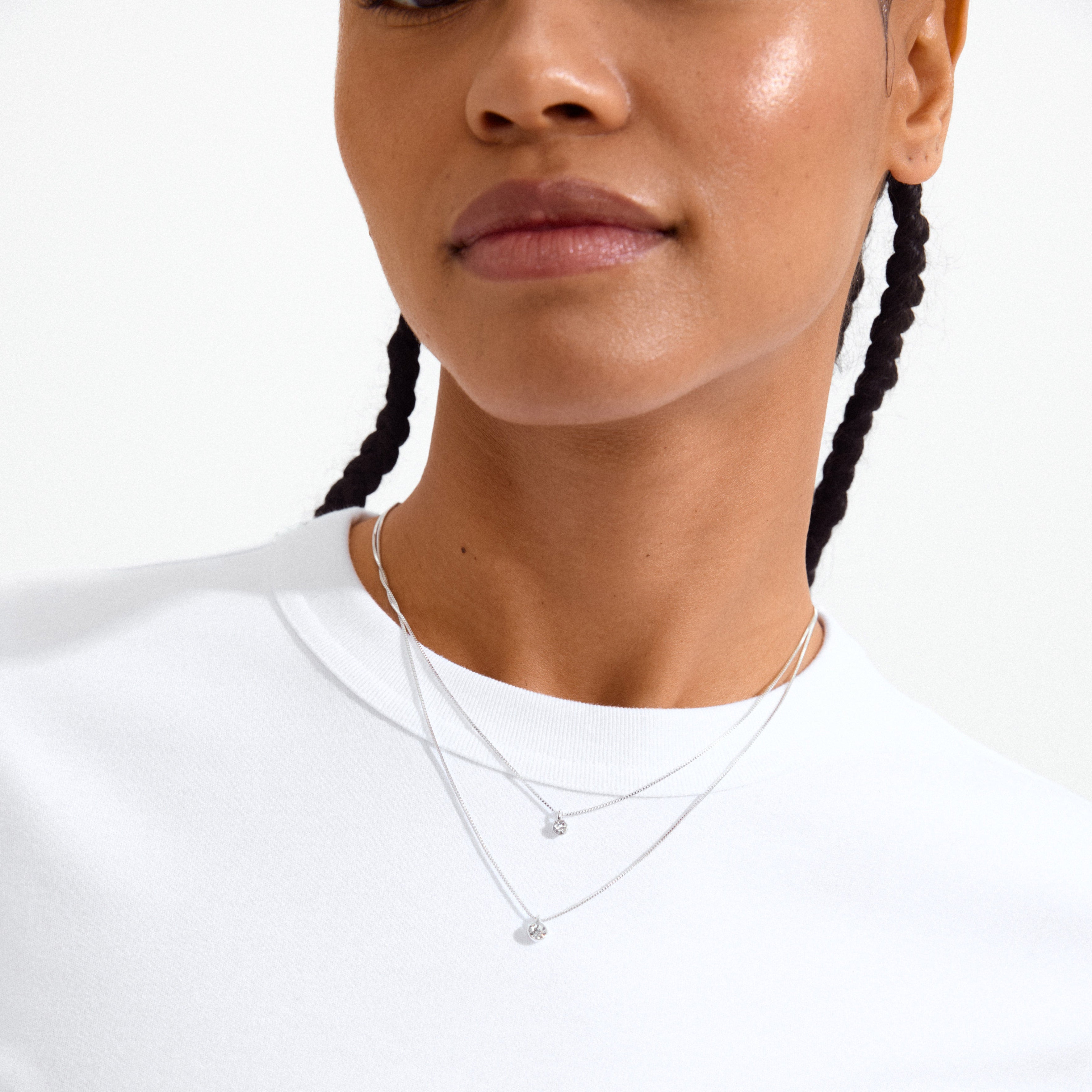 Lucia Double Crystal Necklace – PILGRIM