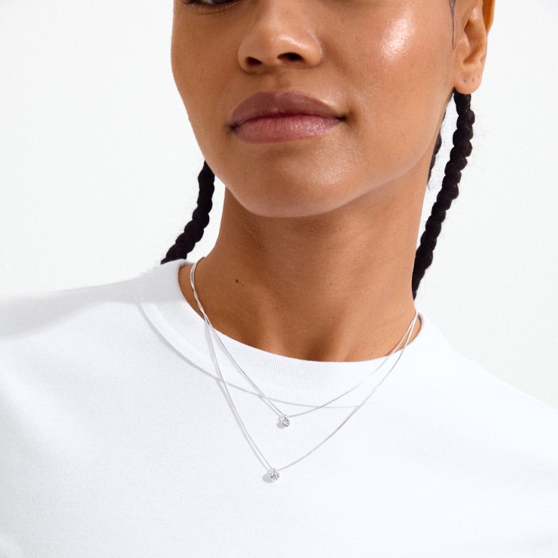 Collier double cristal Pilgrim Lucia
