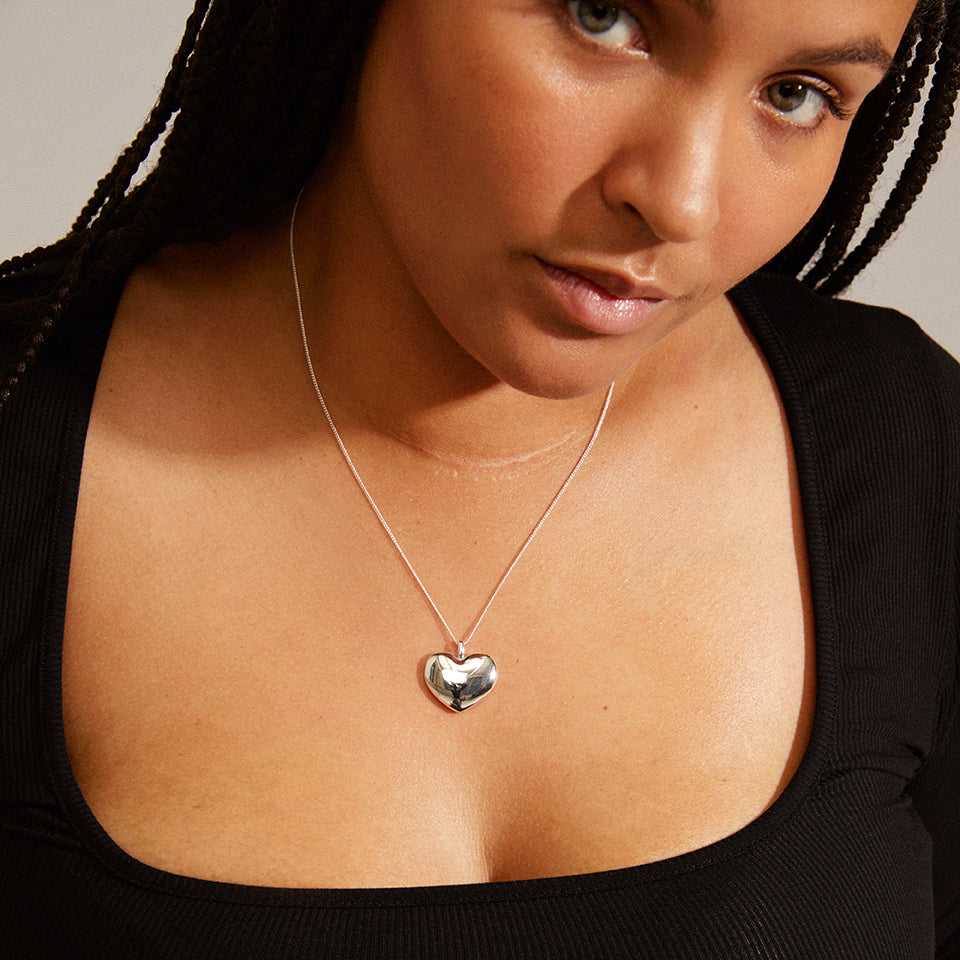 SOPHIA Recycled Heart Pendant Necklace