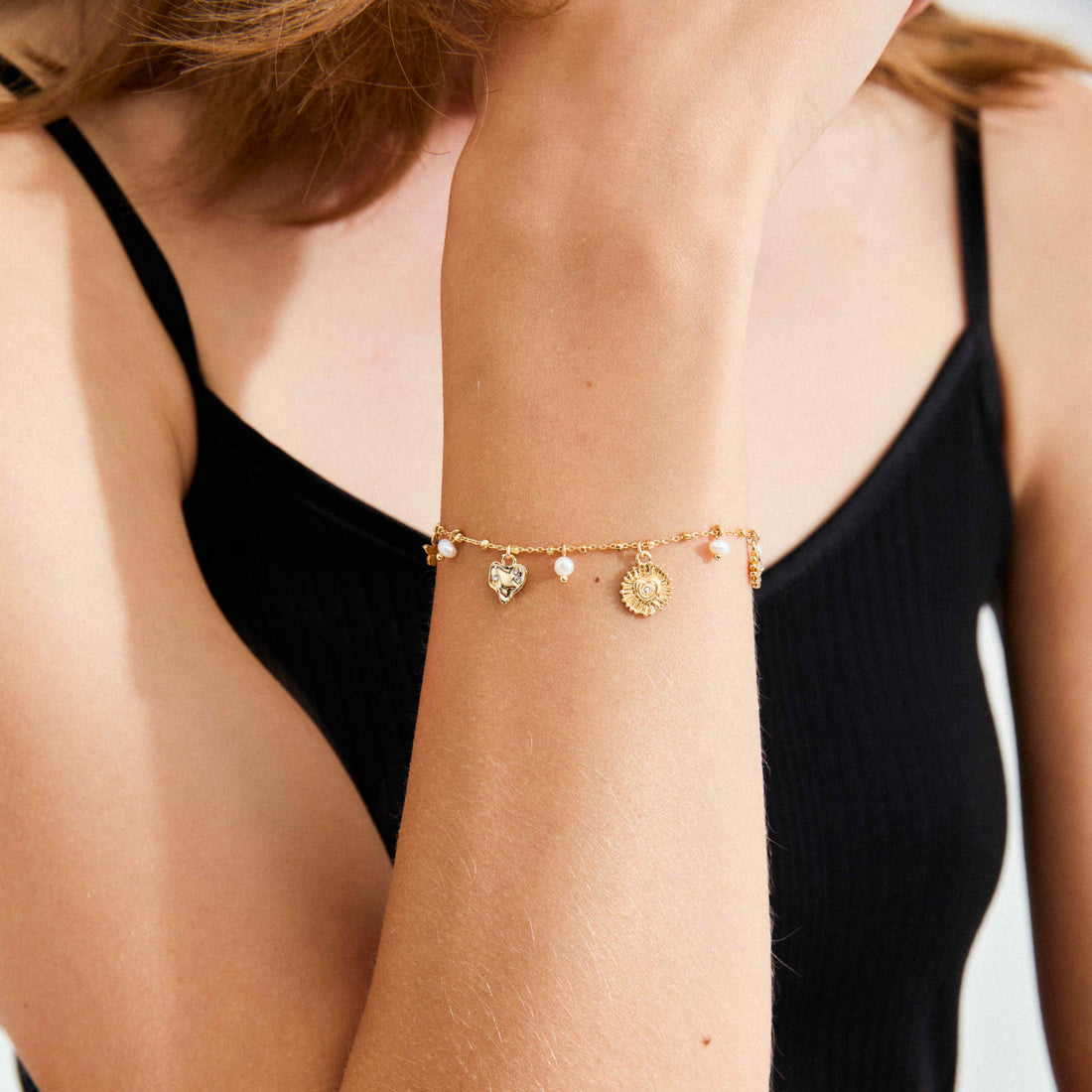 MYLAN bracelet breloques cristaux recyclé