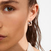 KIRA recycled crystal hoop earrings