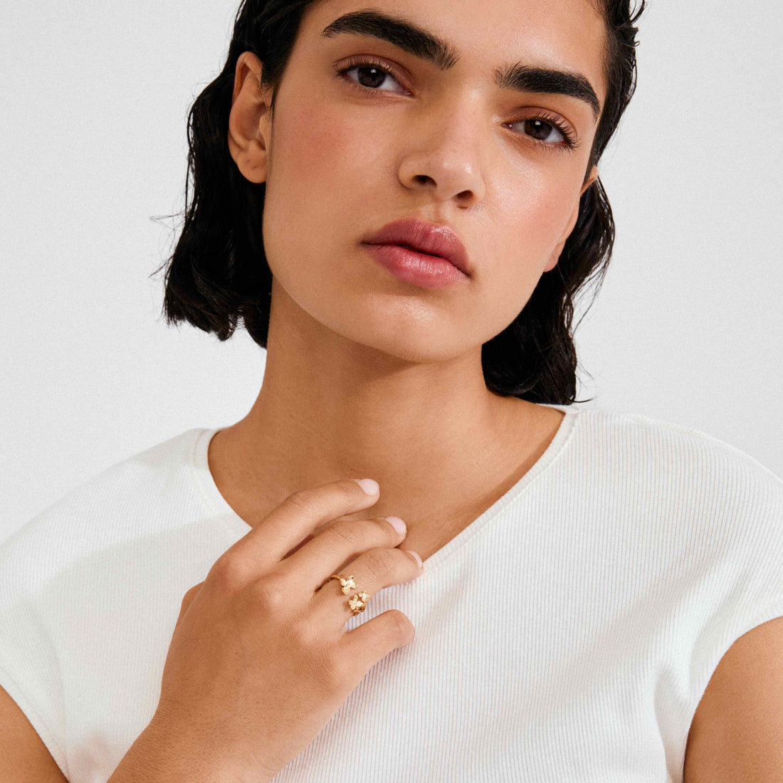 AJANI bague fleurs recyclées