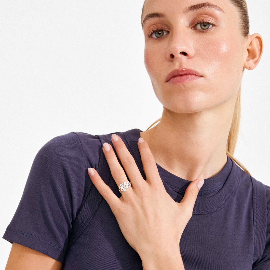 AJANI bague fleurs recyclées