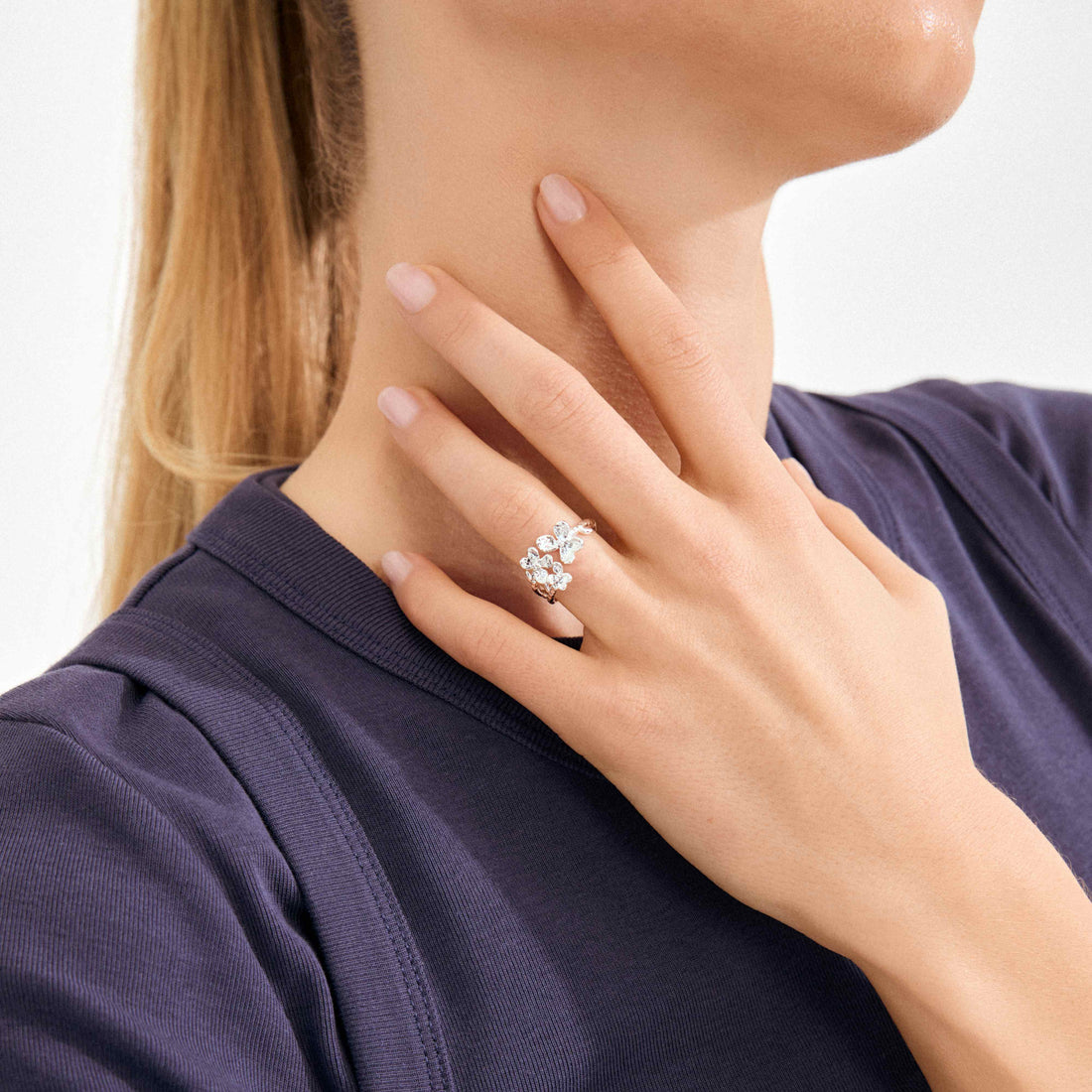 AJANI bague fleurs recyclées