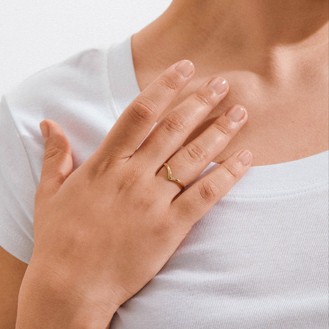 Bague Lulu recyclée en V