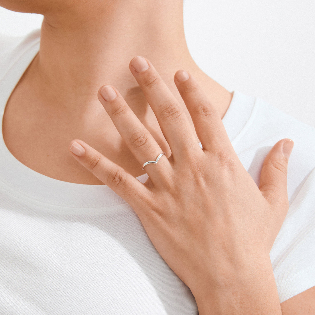 Bague Lulu recyclée en V