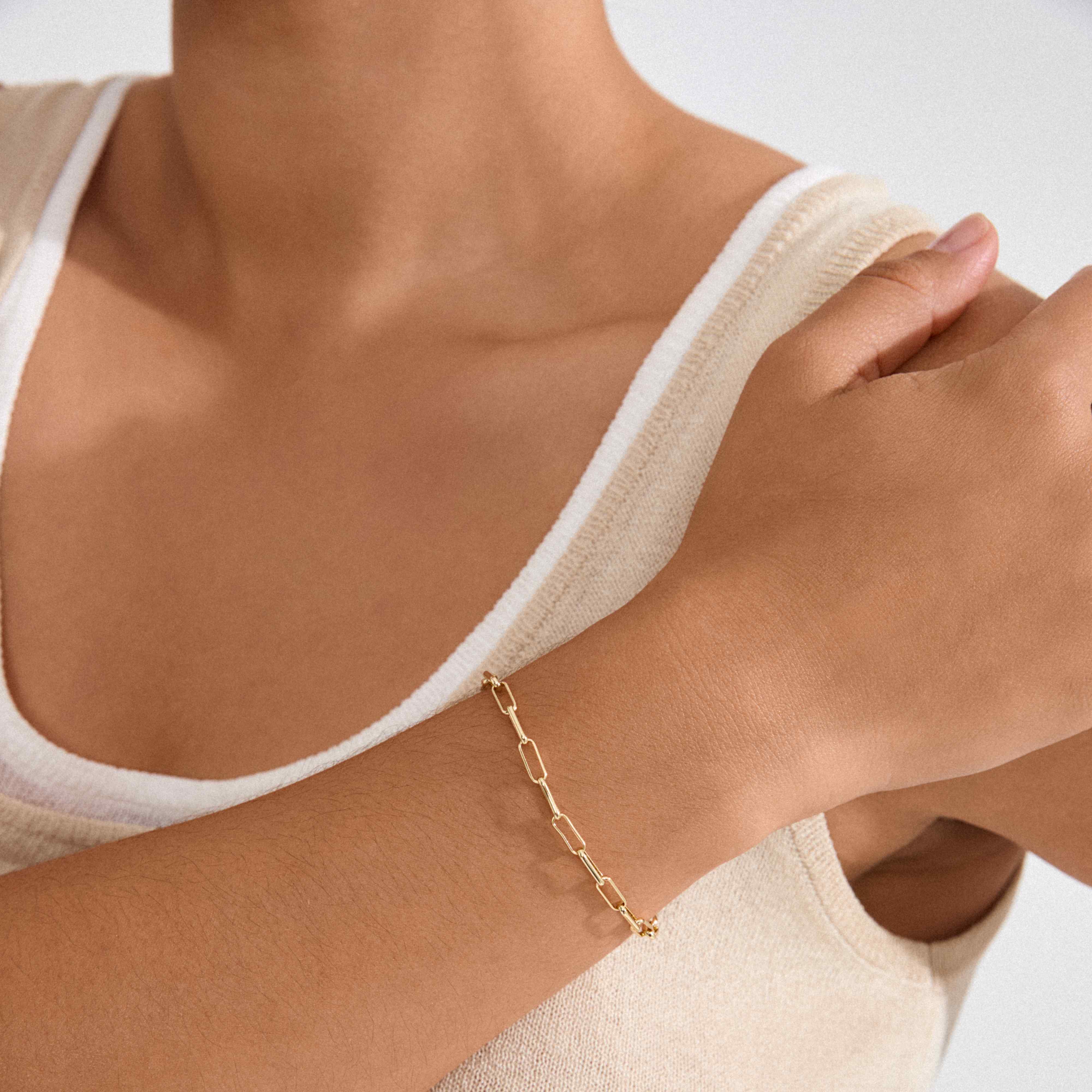 Ronja Recycled Paperclip Chain Bracelet – PILGRIM