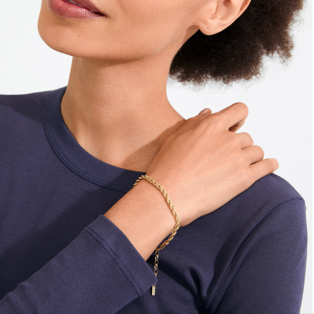 Pam Recycled Twisted Chain Bracelet