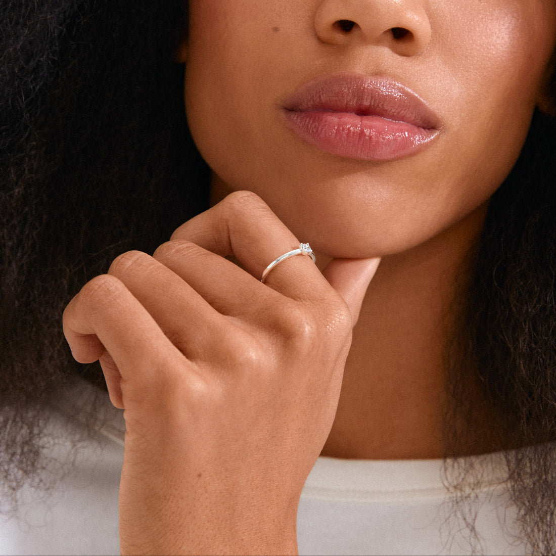 Bague lulu en cristaux recyclé