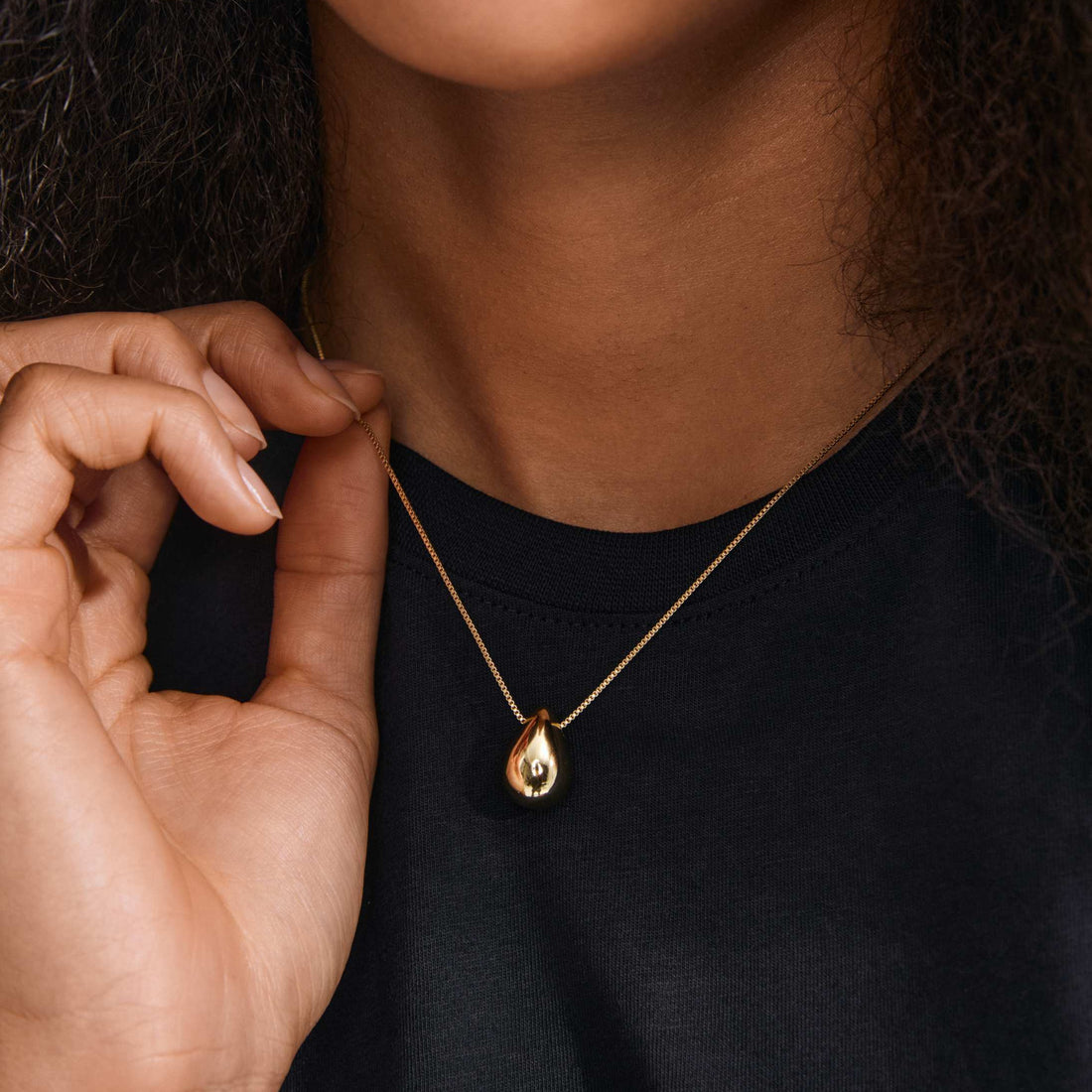 KAISYN COLLIER PENDENTIF GOUTTE RECYCLÉ