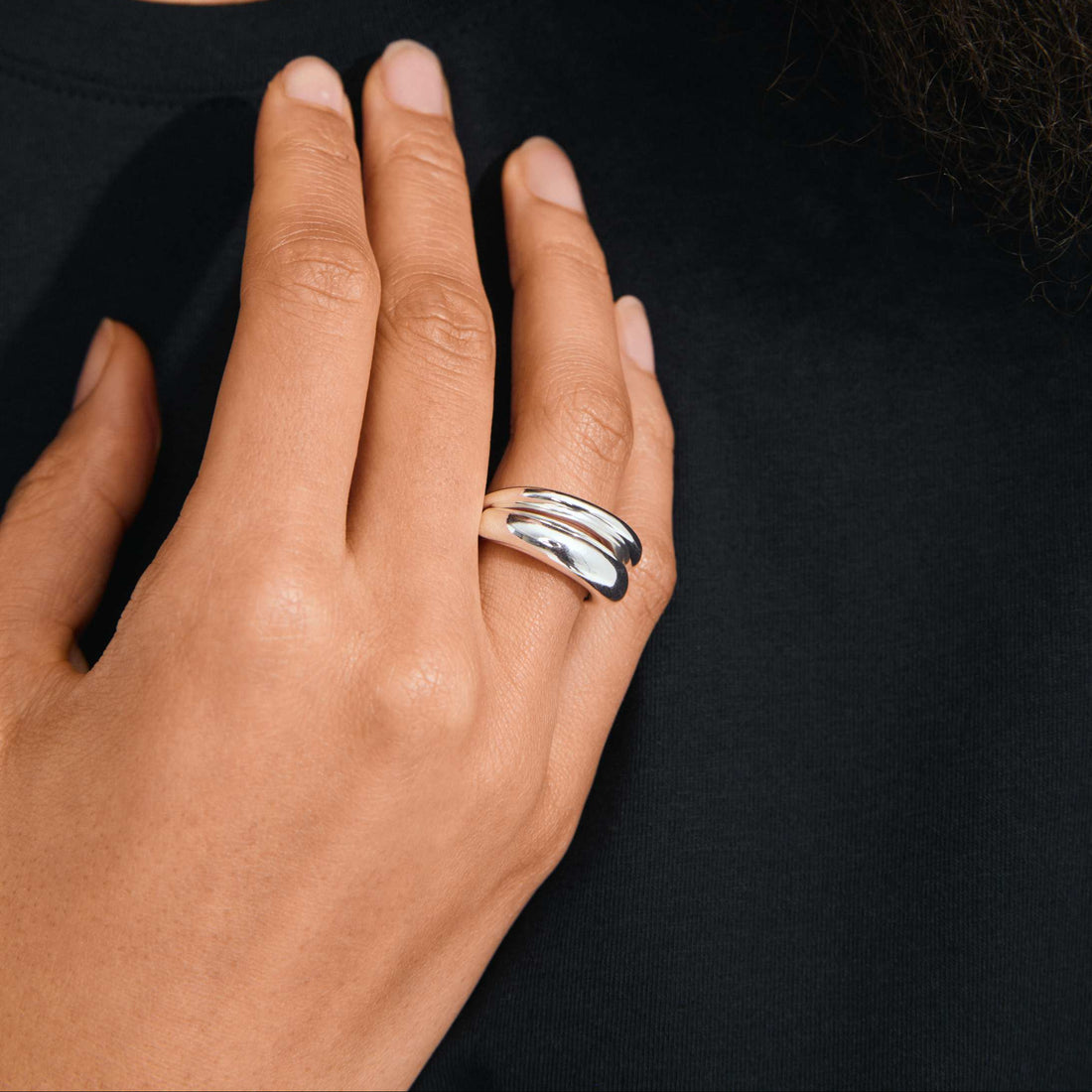 KAISYN recycled stackable rings 2-in-1