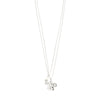 ZHURI recycled flower & pearl necklace 2-in-1