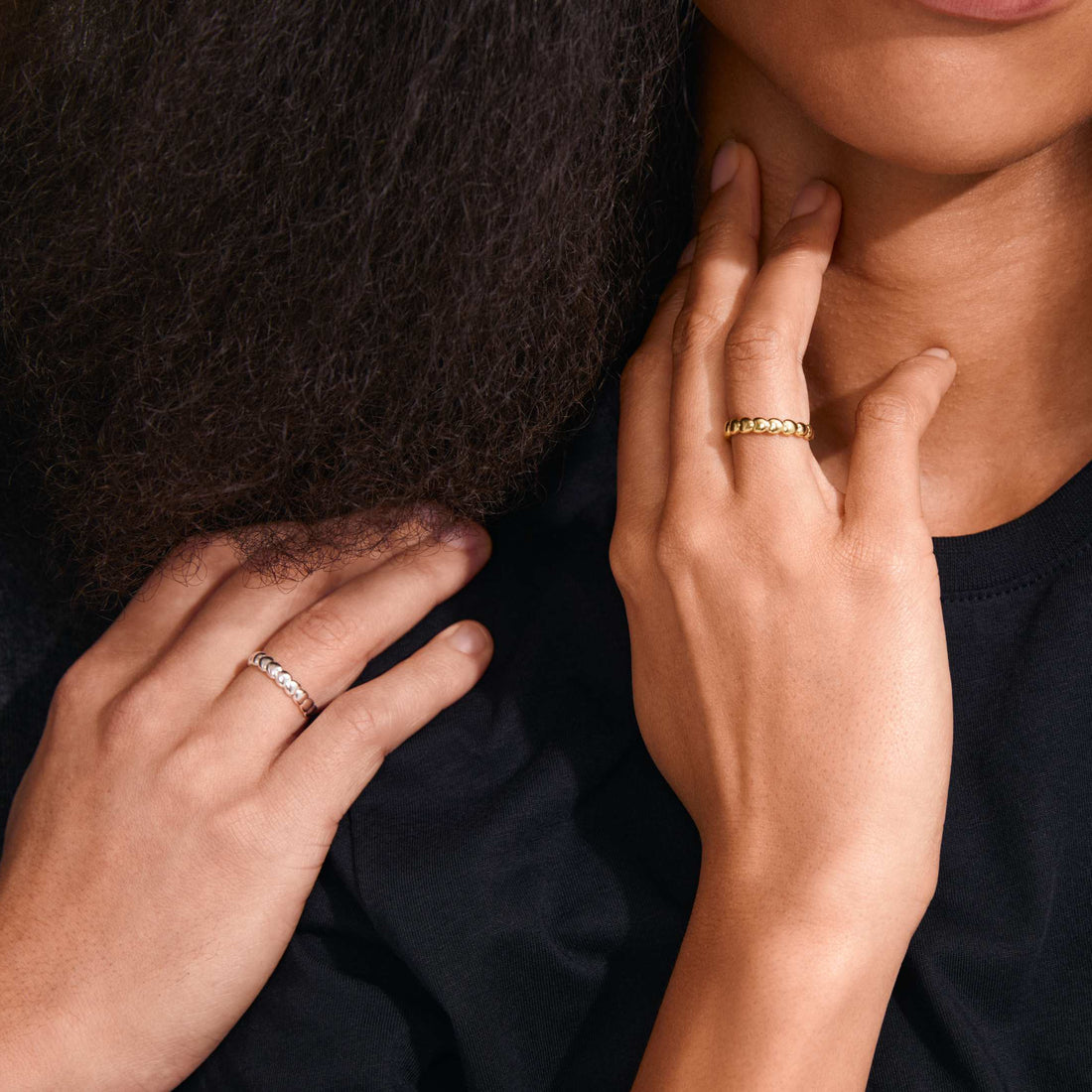 REVAN BAGUE MOTIF COEUR RECYCLÉE