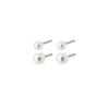 PILGRIM DAMARIS pearl earrings 2-in-1 set