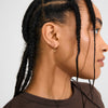 ALAIA recycled tiny heart pendant earrings