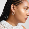 LARISA recycled twisted hoop earrings