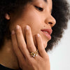 HADLEY recycled pearl rings 2-in-1 set
