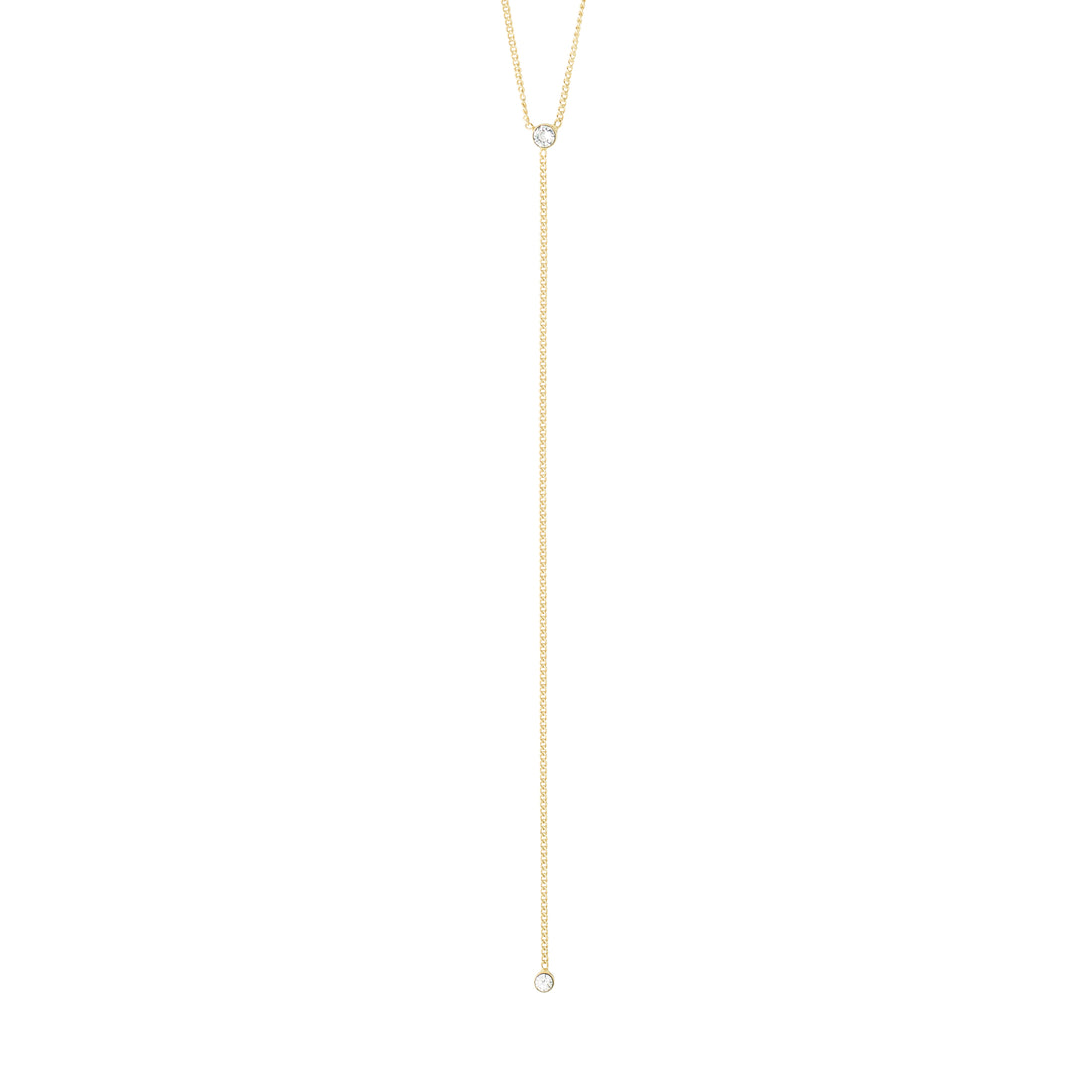 LUMI collier en Y cristaux recyclé