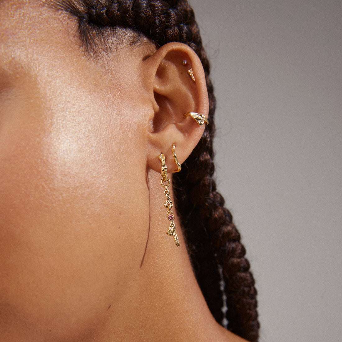 IRENE recycled earrings & cuff 5-in-1