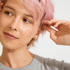 BRAXTYN recycled chunky hoop earrings