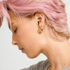 BRAXTYN recycled chunky hoop earrings