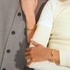AIKO recycled wavy cuff bracelet