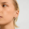 AIKO recycled wavy hoop earrings
