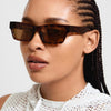 ASHLYN recycled sunglasses tortoise brown