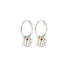 MSF RECYCLED CHARMS hoop earrings