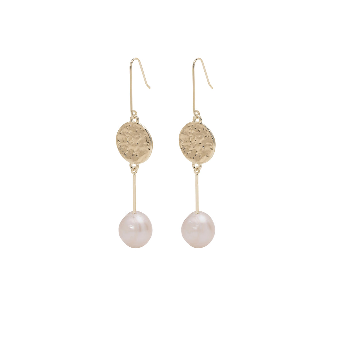ADDY pearl and coin drop earrings