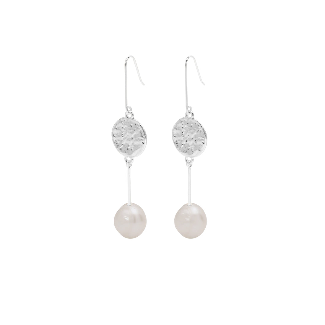 ADDY pearl and coin drop earrings