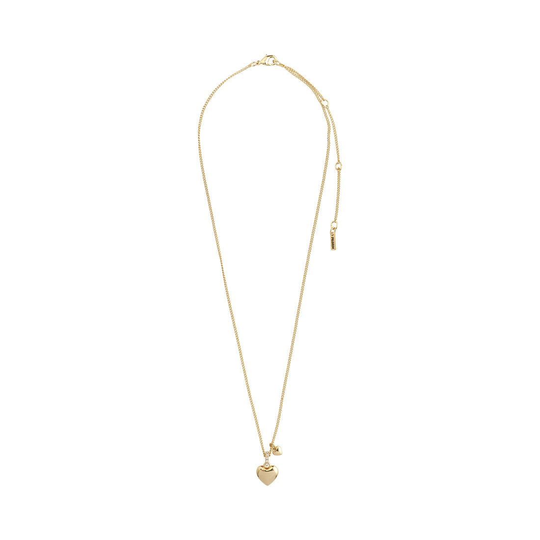 DIXIE Collier pendentif coeur & cristal recyclé