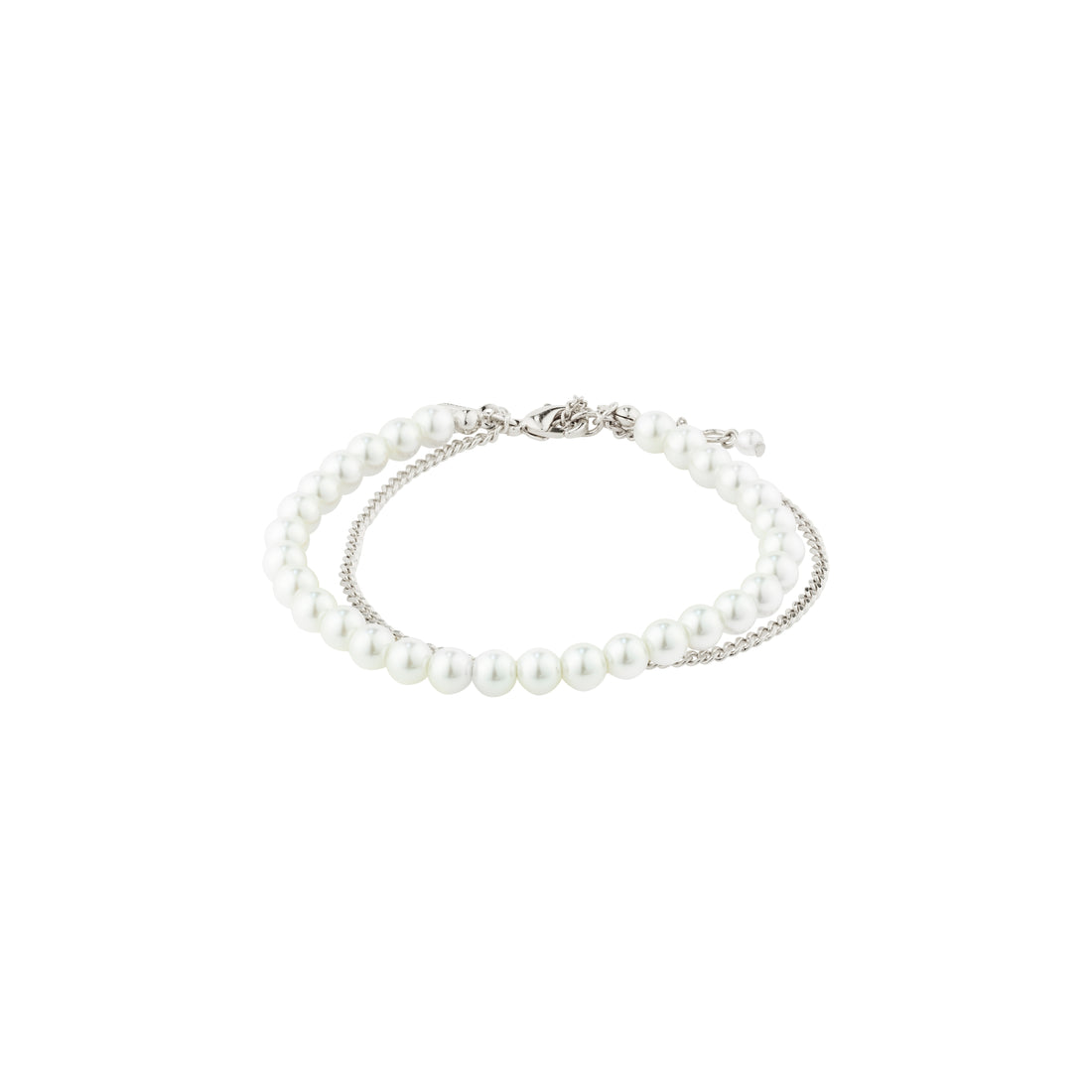 LENNON Bracelet Recycled Pearl & Chain 2-in-1