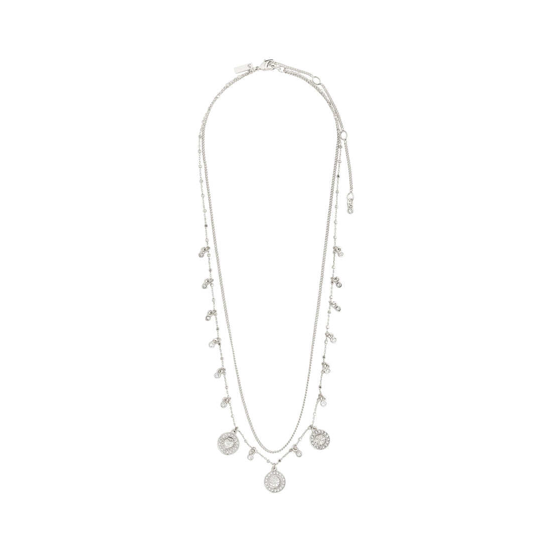 VERONICA recycled coins & crystal necklace