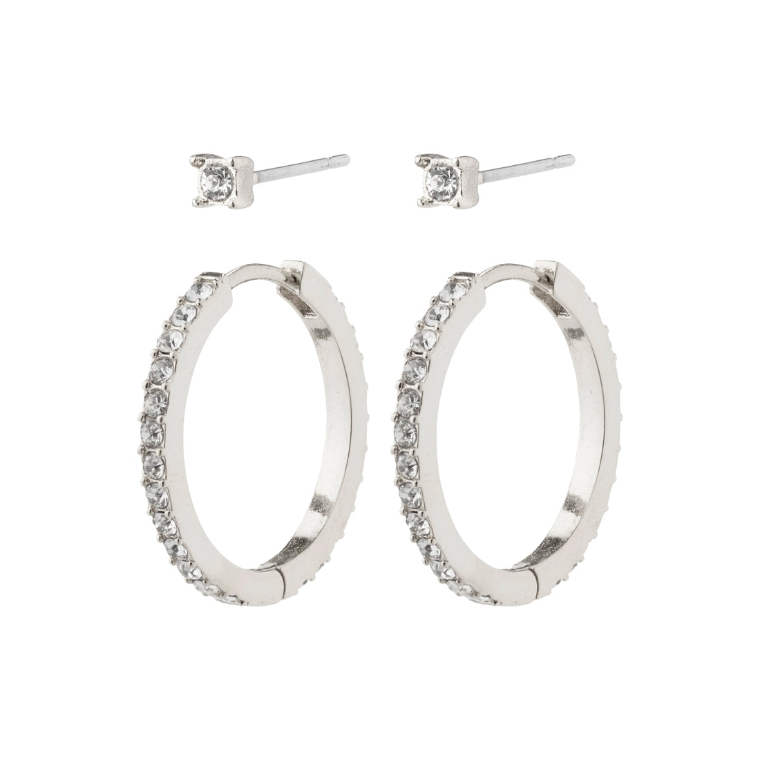 VERONICA recycled crystal earrings 2-in-1