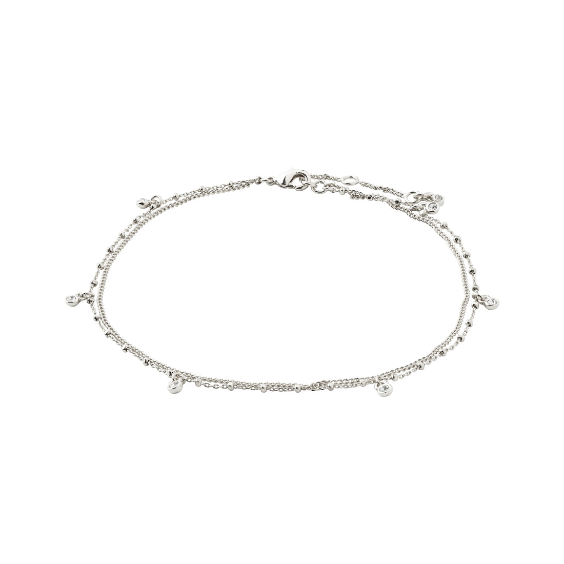 VERONICA recycled crystal ankle chain