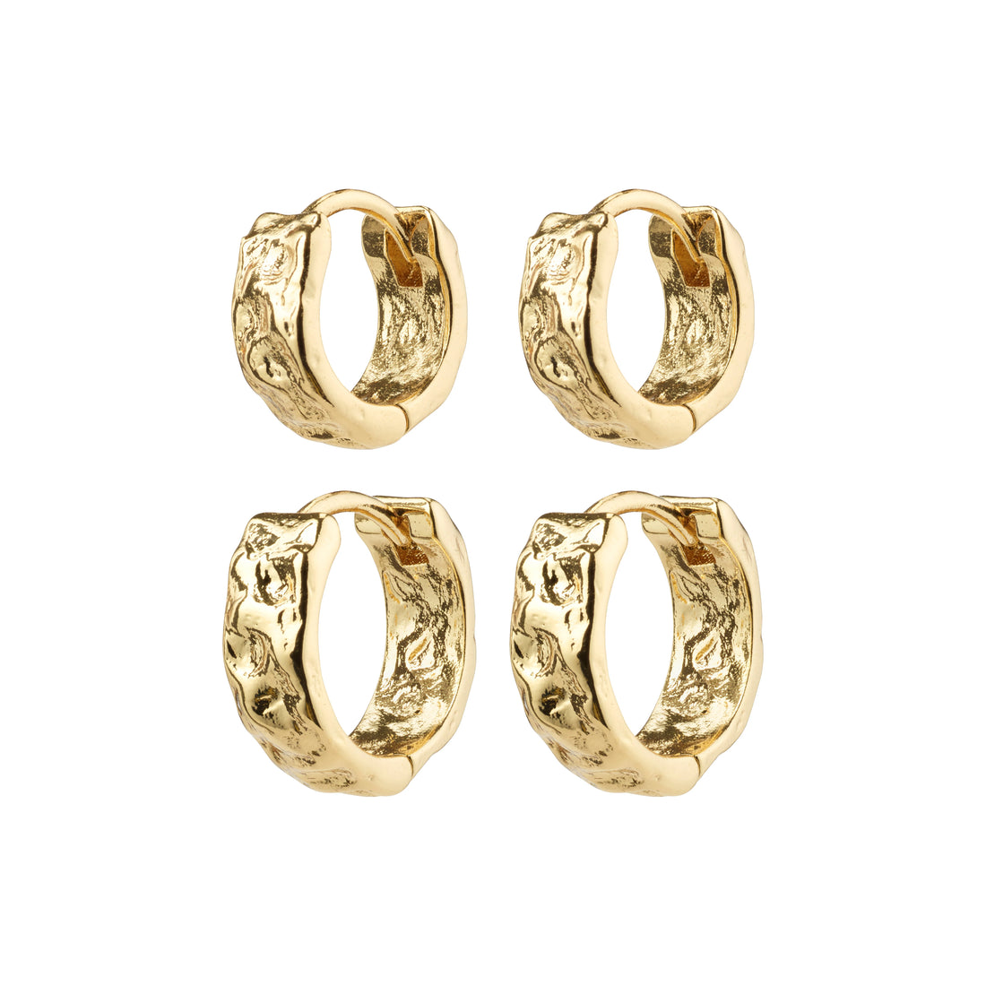 TABITHA recycled hoop earrings 2-in-1 set