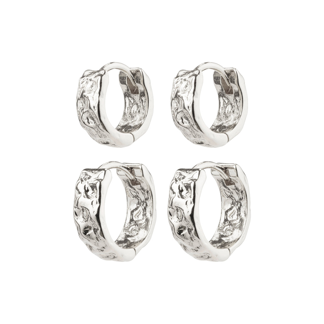 TABITHA recycled hoop earrings 2-in-1 set