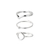 Recycled 3-in-1 Stackable Rings Set