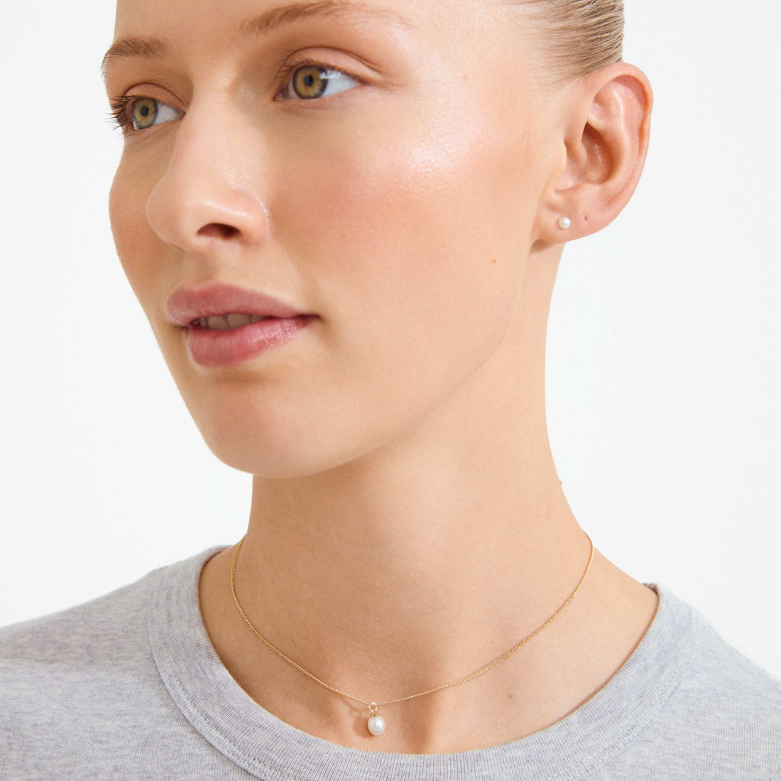 EVENA recycled pearl gift set necklace & earstuds