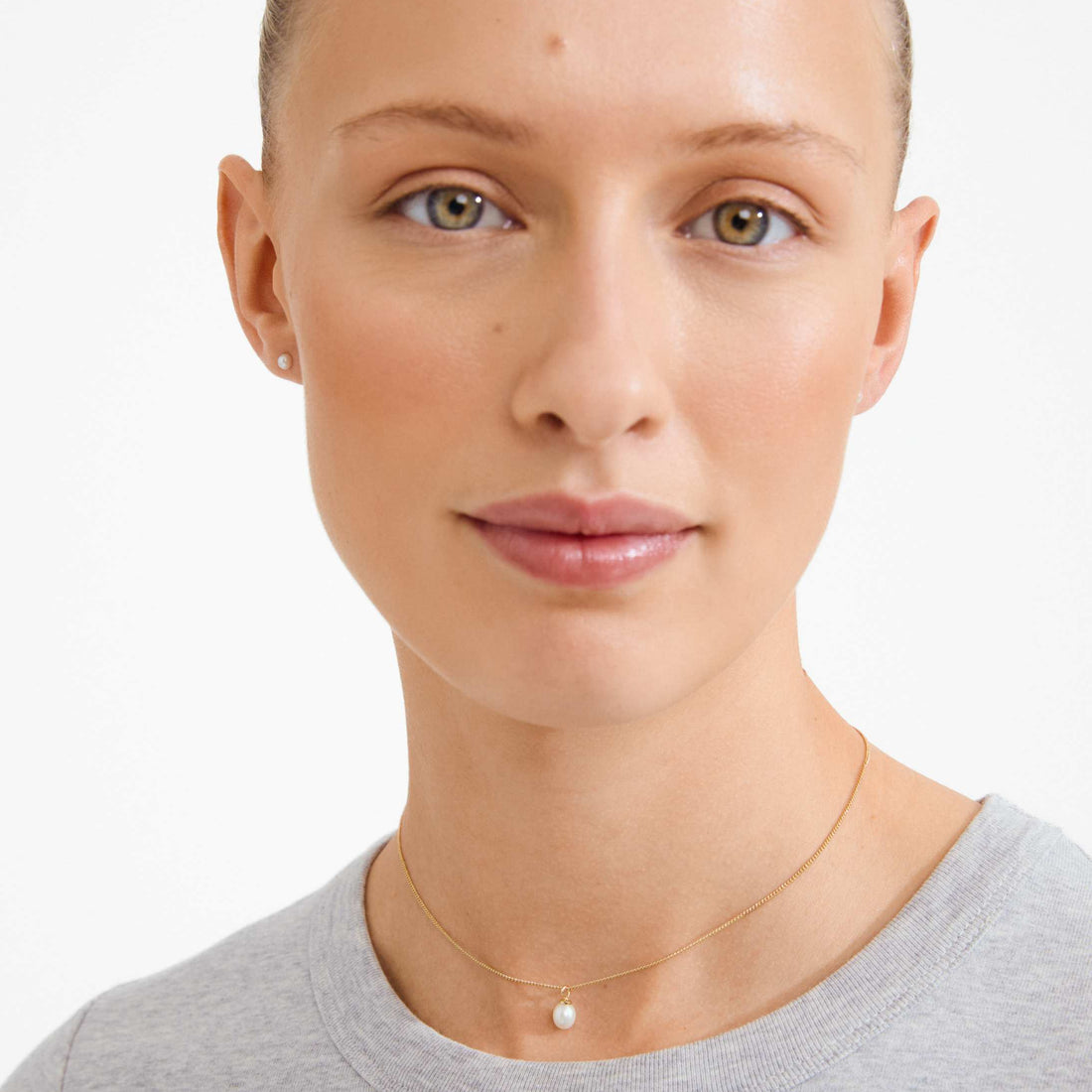 EVENA recycled pearl gift set necklace & earstuds