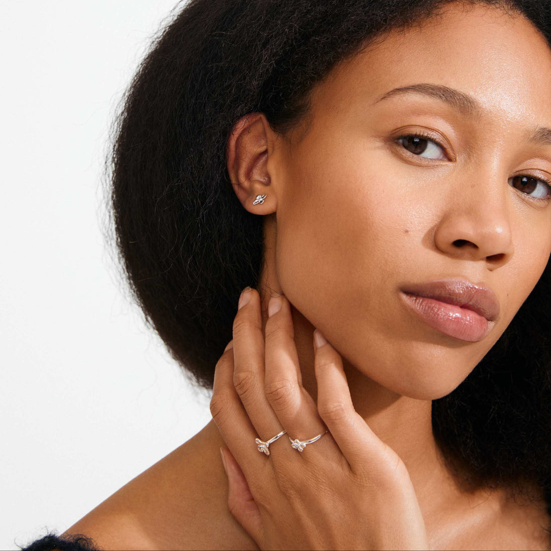 SANINE recycled gift set rings & earstuds