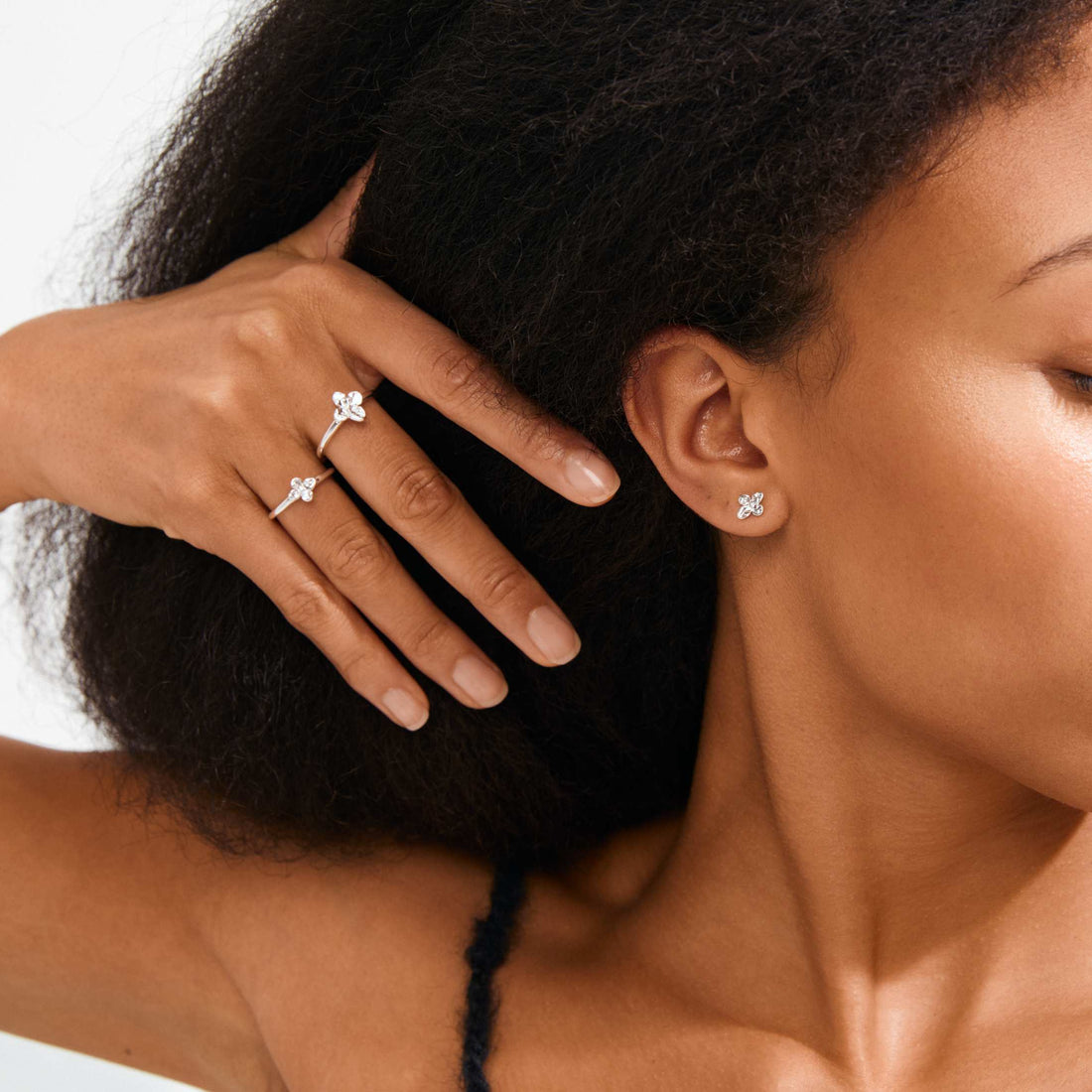 SANINE recycled gift set rings & earstuds