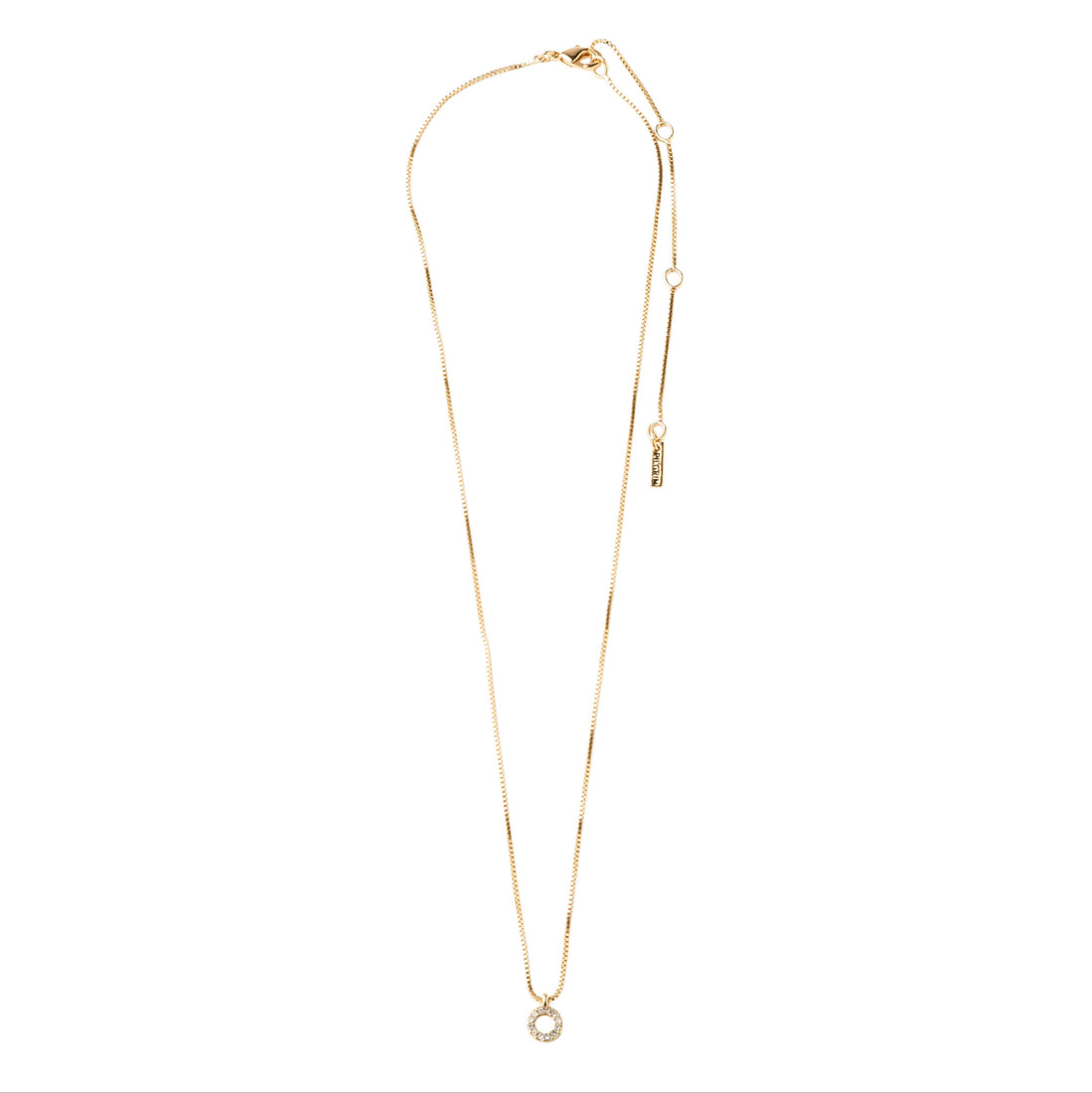 LYN collier avec pendentif halo de cristaux