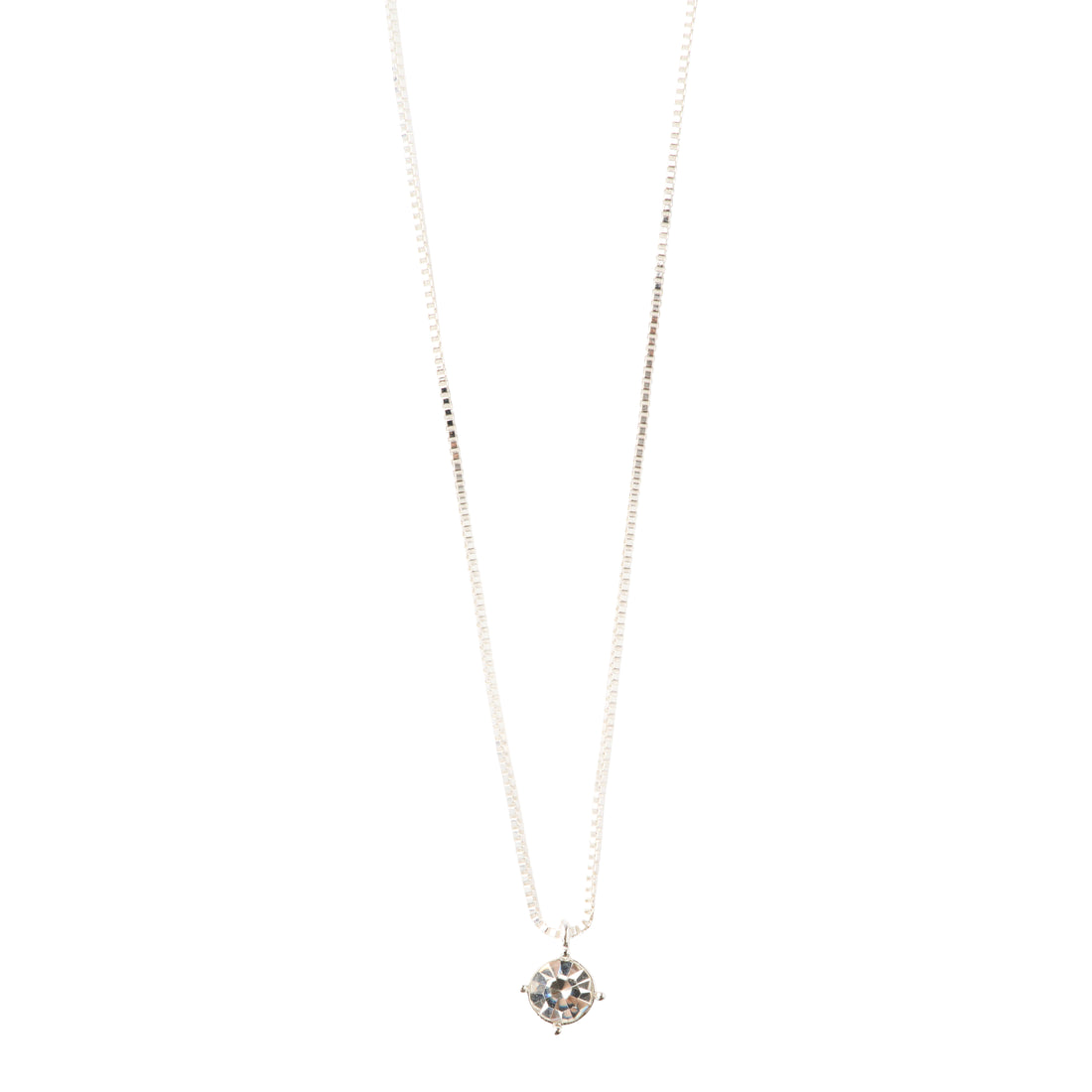 DAGRIN collier avec pendentif en cristal
