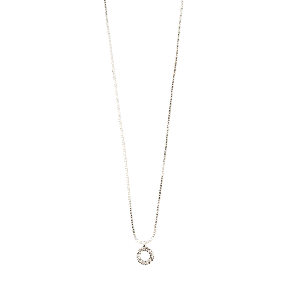 LYN collier avec pendentif halo de cristaux
