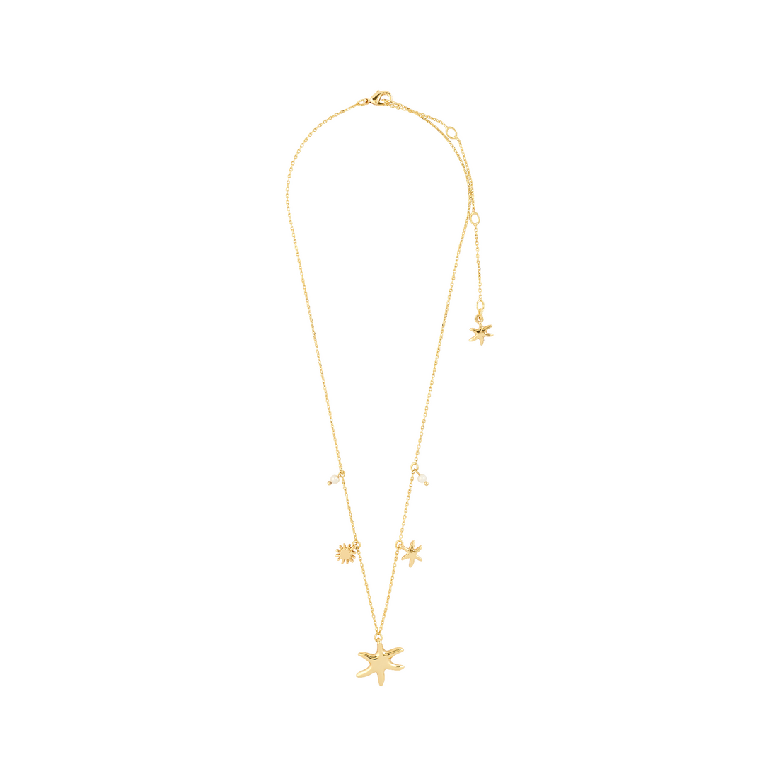 PRISM recycled pearls & charms necklace